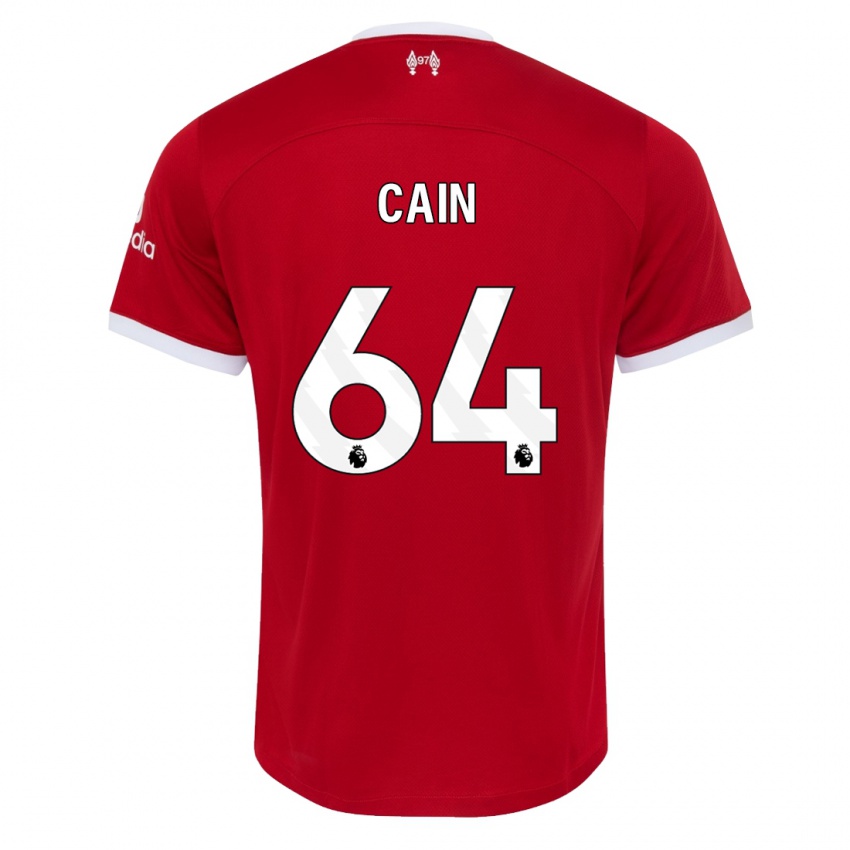 Herren Jake Cain #64 Rot Heimtrikot Trikot 2023/24 T-Shirt Österreich