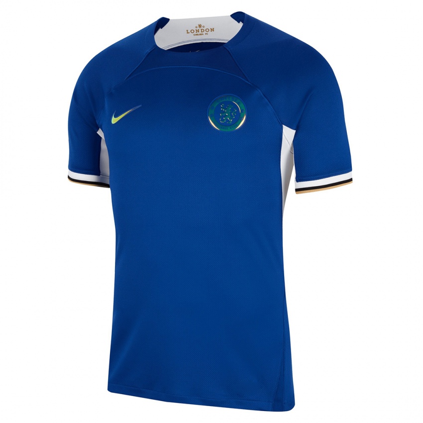 Herren Enzo Fernandez #8 Blau Heimtrikot Trikot 2023/24 T-Shirt Österreich