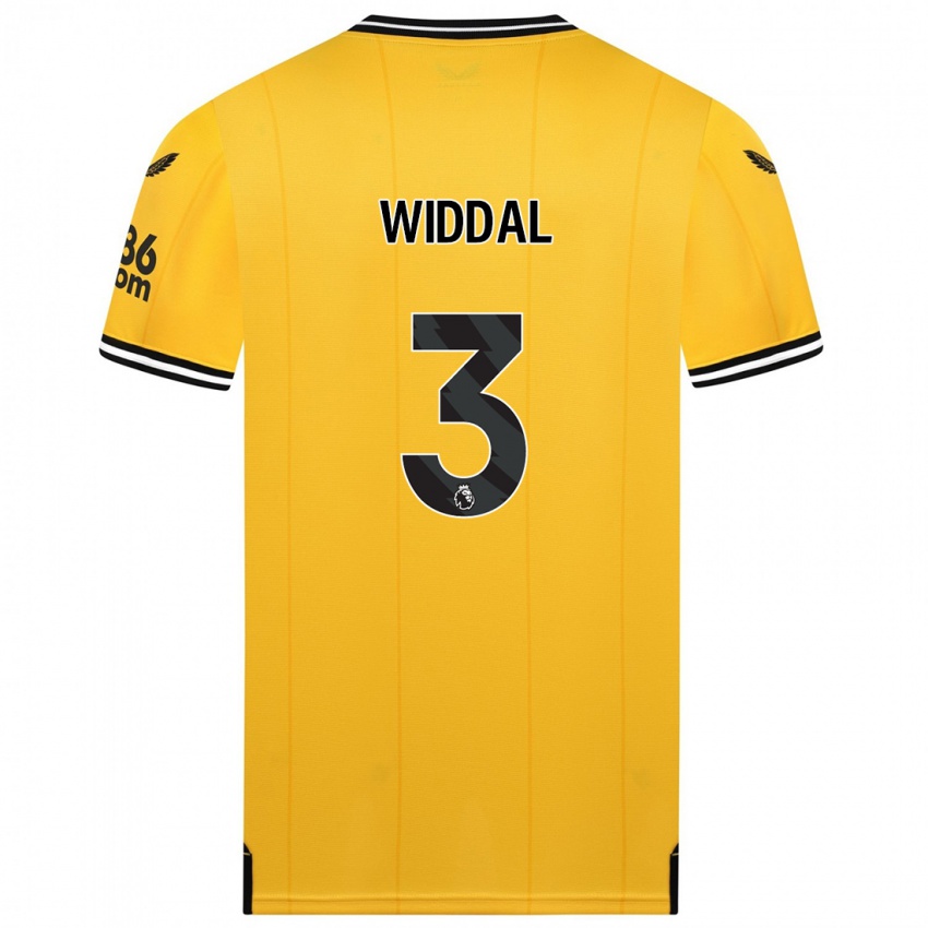 Herren Natalie Widdal #3 Gelb Heimtrikot Trikot 2023/24 T-Shirt Österreich