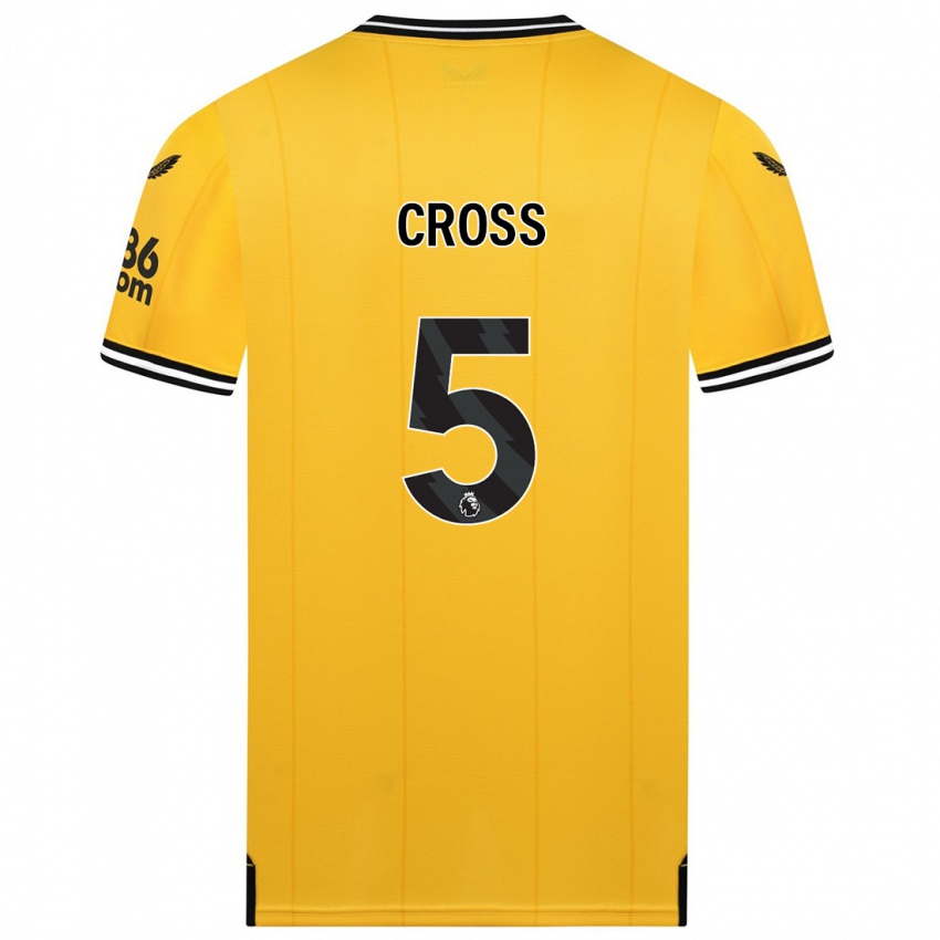 Herren Emma Cross #5 Gelb Heimtrikot Trikot 2023/24 T-Shirt Österreich