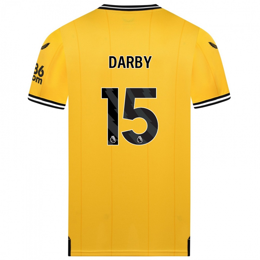 Herren Kelly Darby #15 Gelb Heimtrikot Trikot 2023/24 T-Shirt Österreich