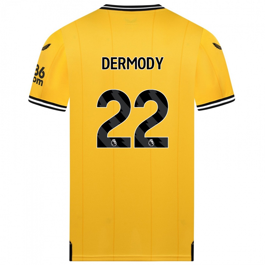 Herren Helen Dermody #22 Gelb Heimtrikot Trikot 2023/24 T-Shirt Österreich