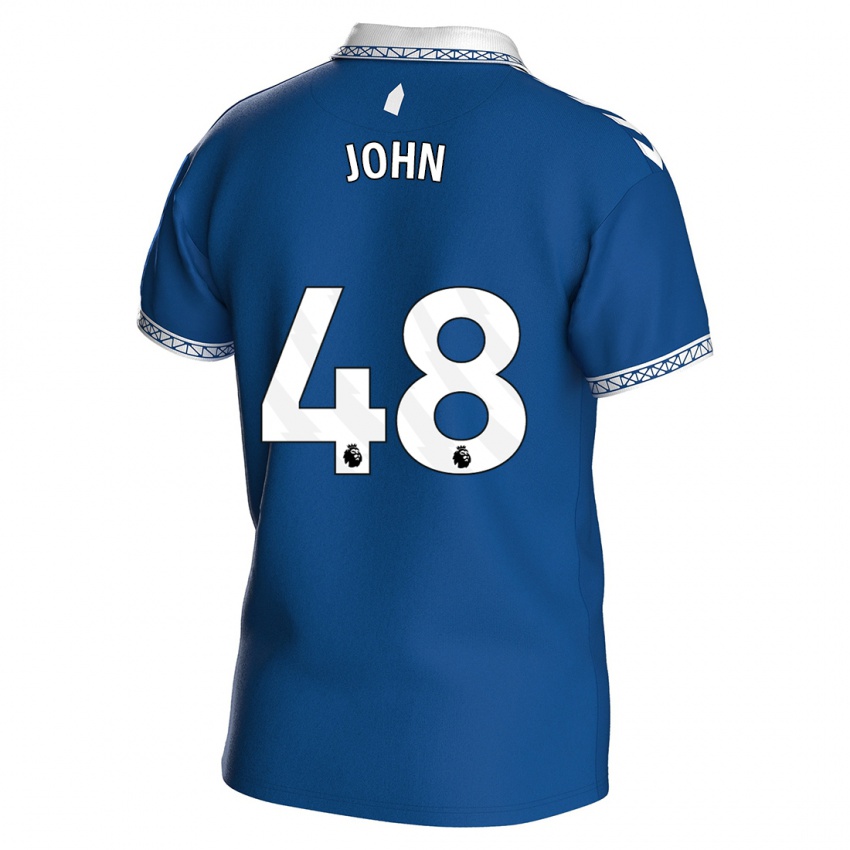 Herren Kyle John #48 Königsblau Heimtrikot Trikot 2023/24 T-Shirt Österreich
