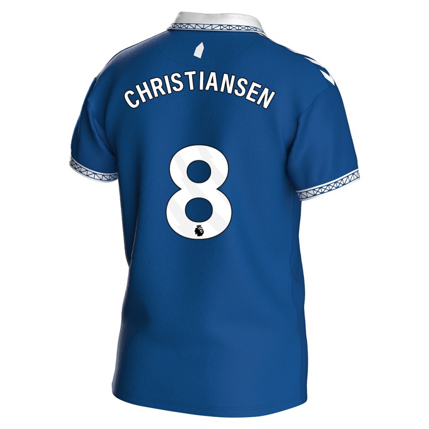 Herren Izzy Christiansen #8 Königsblau Heimtrikot Trikot 2023/24 T-Shirt Österreich