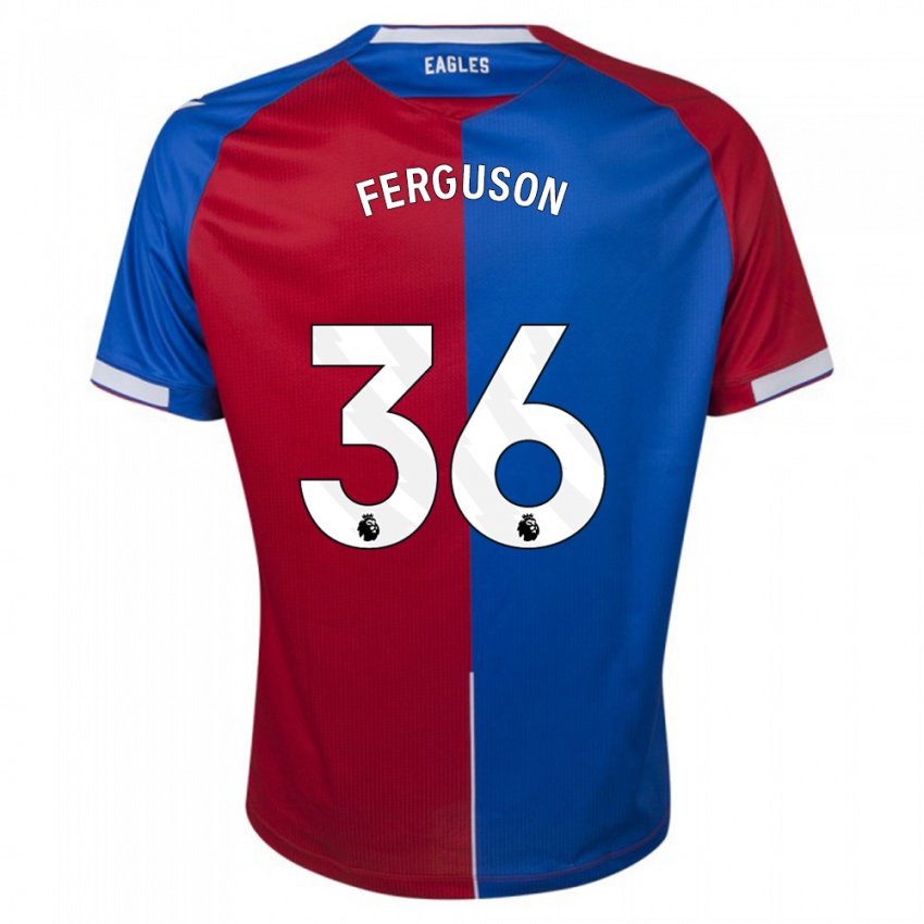 Herren Nathan Ferguson #36 Rot Blau Heimtrikot Trikot 2023/24 T-Shirt Österreich