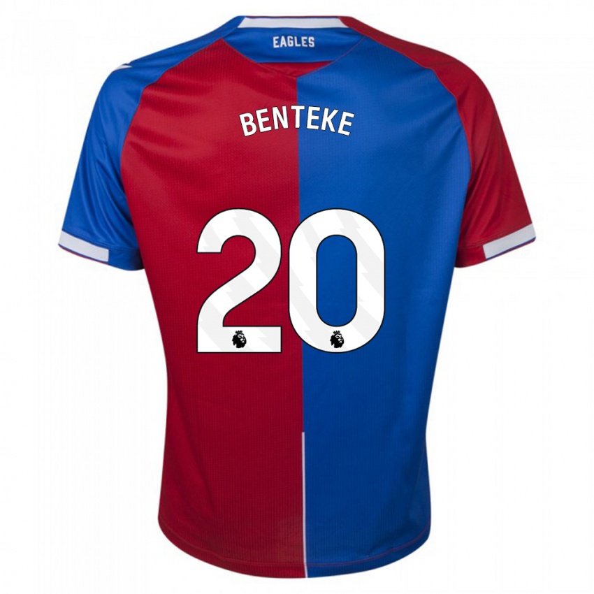 Herren Christian Benteke #20 Rot Blau Heimtrikot Trikot 2023/24 T-Shirt Österreich