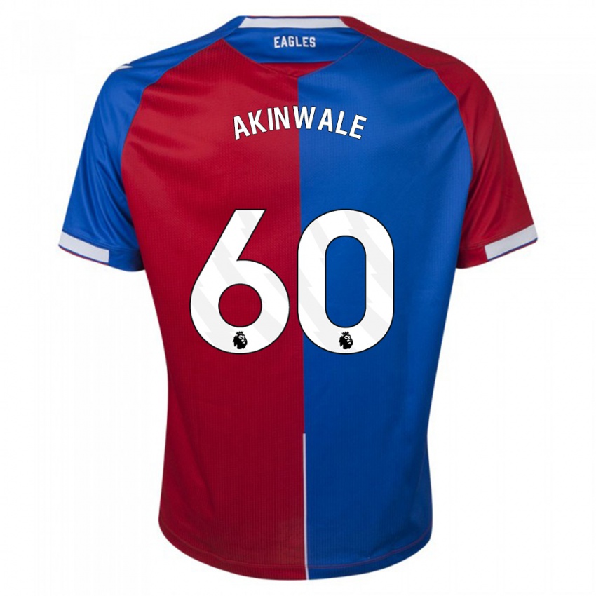 Herren Victor Akinwale #60 Rot Blau Heimtrikot Trikot 2023/24 T-Shirt Österreich