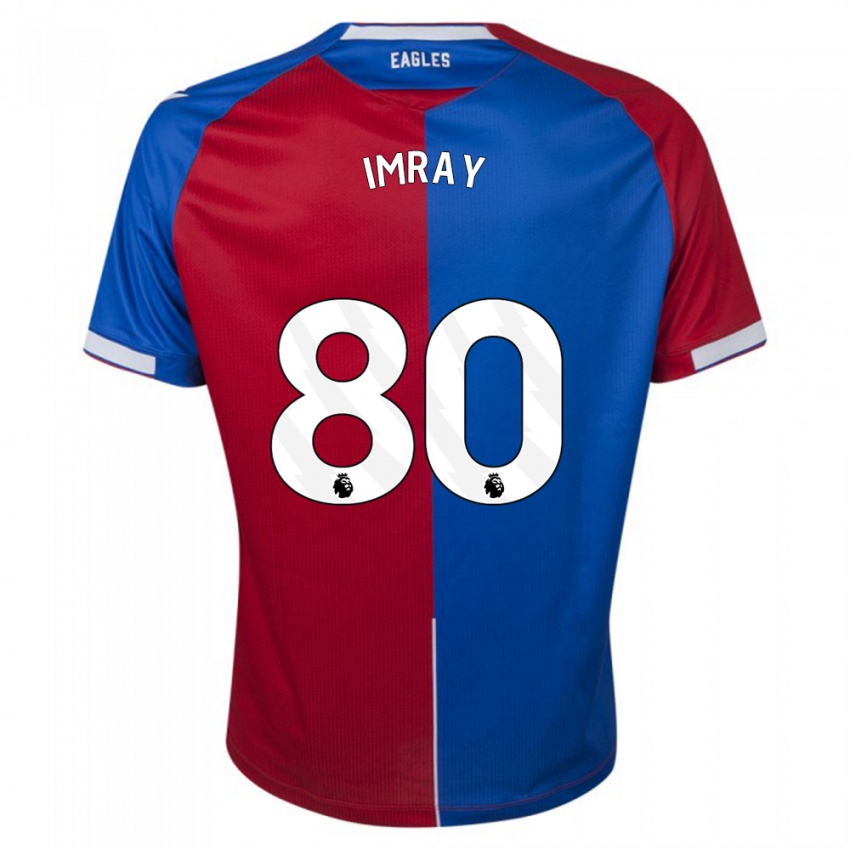 Herren Danny Imray #80 Rot Blau Heimtrikot Trikot 2023/24 T-Shirt Österreich