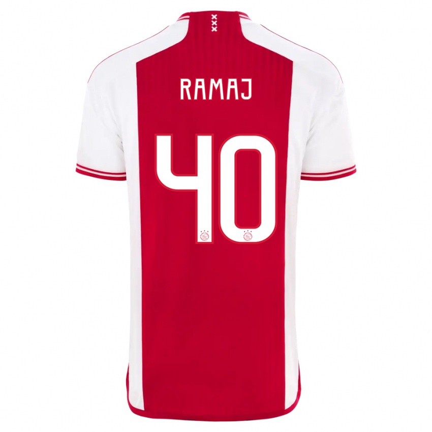 Herren Diant Ramaj #40 Rot-Weiss Heimtrikot Trikot 2023/24 T-Shirt Österreich