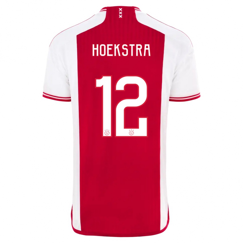 Herren Isabelle Hoekstra #12 Rot-Weiss Heimtrikot Trikot 2023/24 T-Shirt Österreich