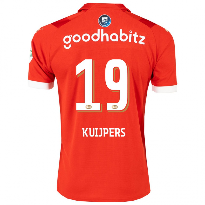 Herren Jeslynn Kuijpers #19 Rot Heimtrikot Trikot 2023/24 T-Shirt Österreich