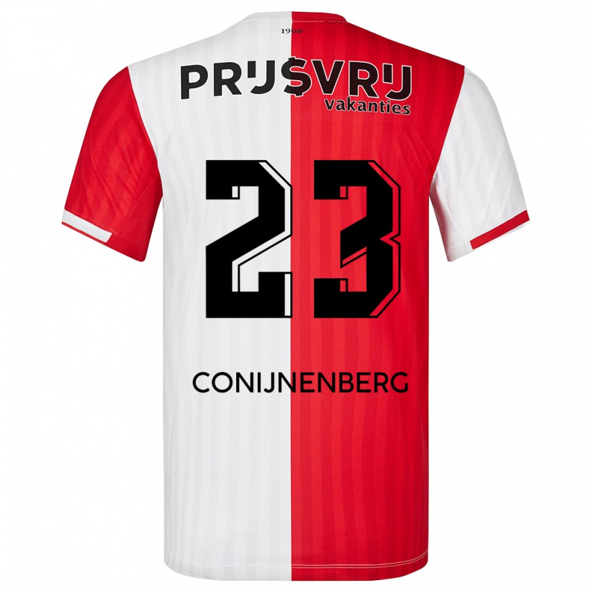 Herren Jada Conijnenberg #23 Rot-Weiss Heimtrikot Trikot 2023/24 T-Shirt Österreich