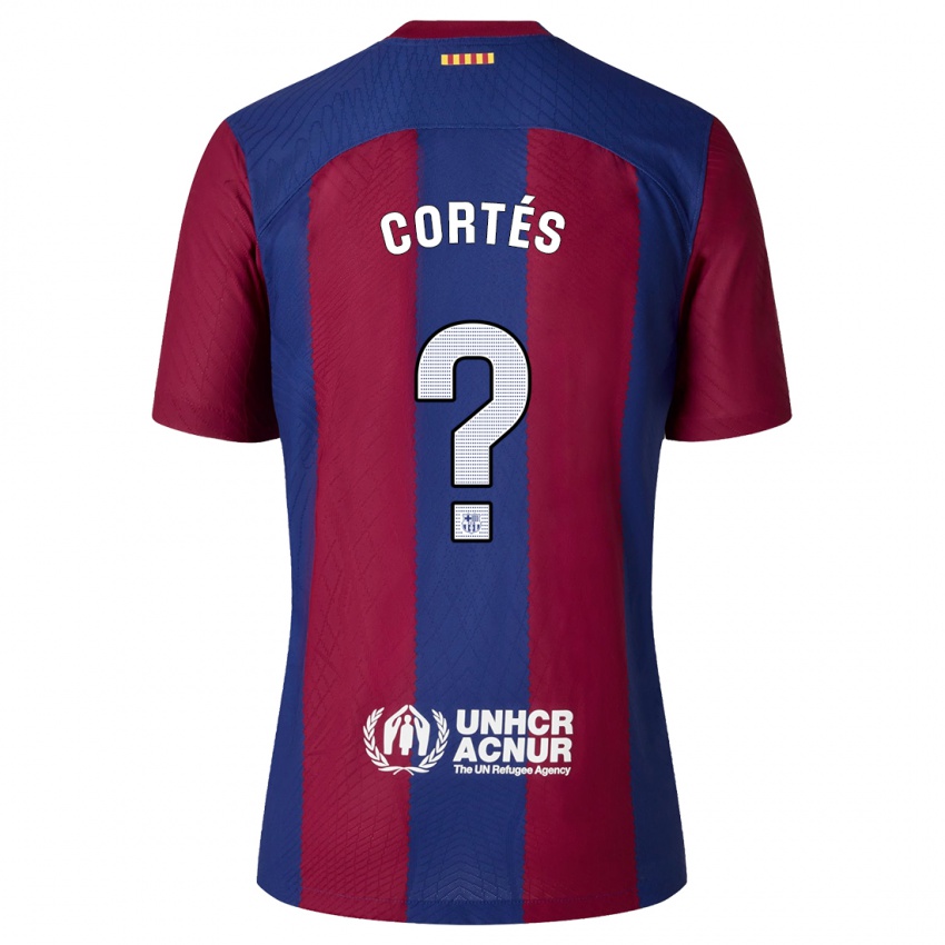 Herren Álvaro Cortés #0 Rot Blau Heimtrikot Trikot 2023/24 T-Shirt Österreich