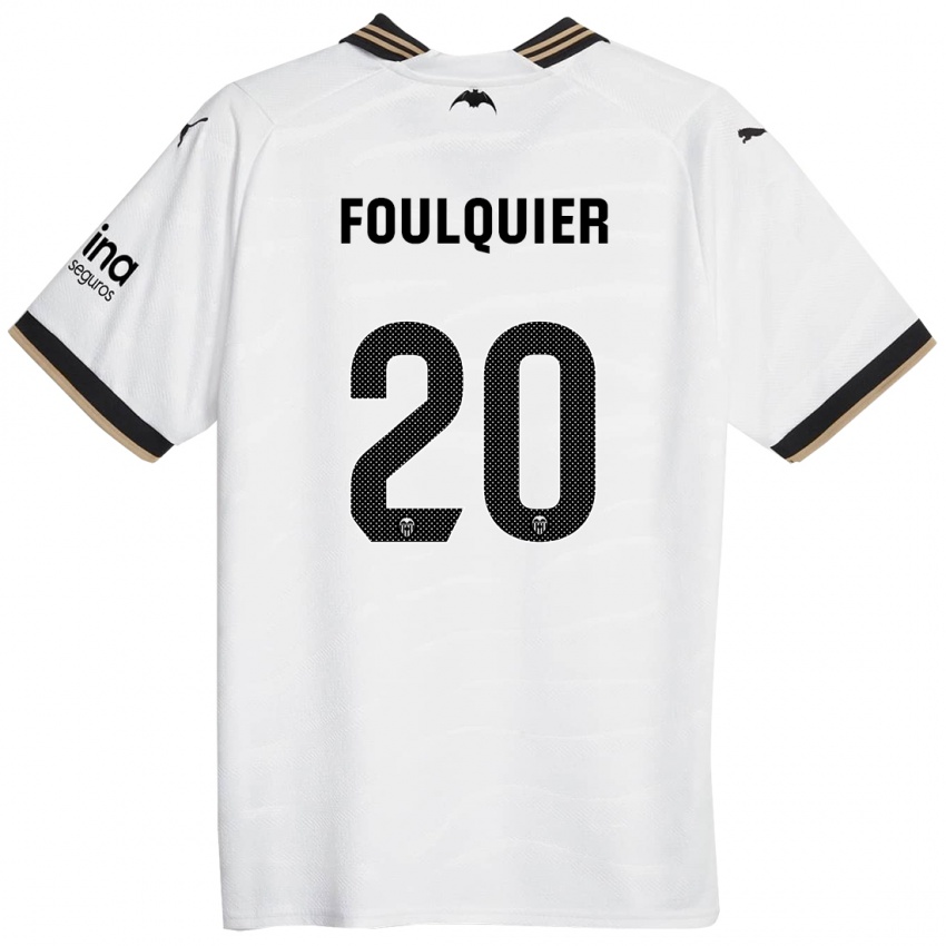 Herren Dimitri Foulquier #20 Weiß Heimtrikot Trikot 2023/24 T-Shirt Österreich