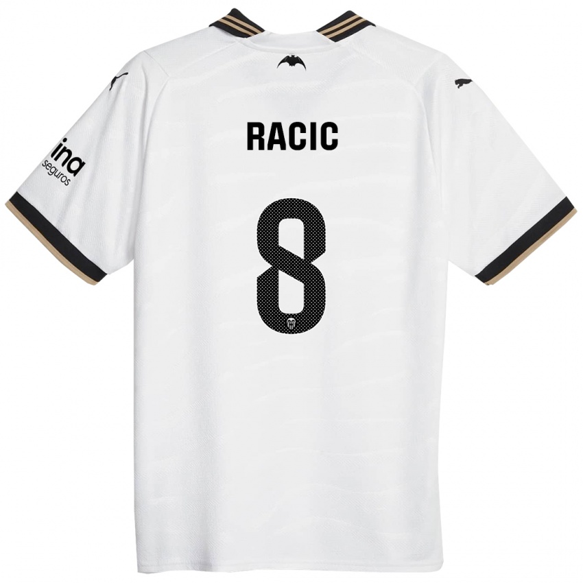 Herren Uros Racic #8 Weiß Heimtrikot Trikot 2023/24 T-Shirt Österreich
