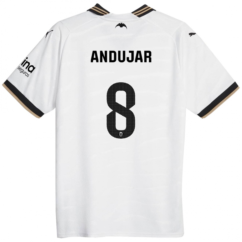Herren Candela Andujar #8 Weiß Heimtrikot Trikot 2023/24 T-Shirt Österreich