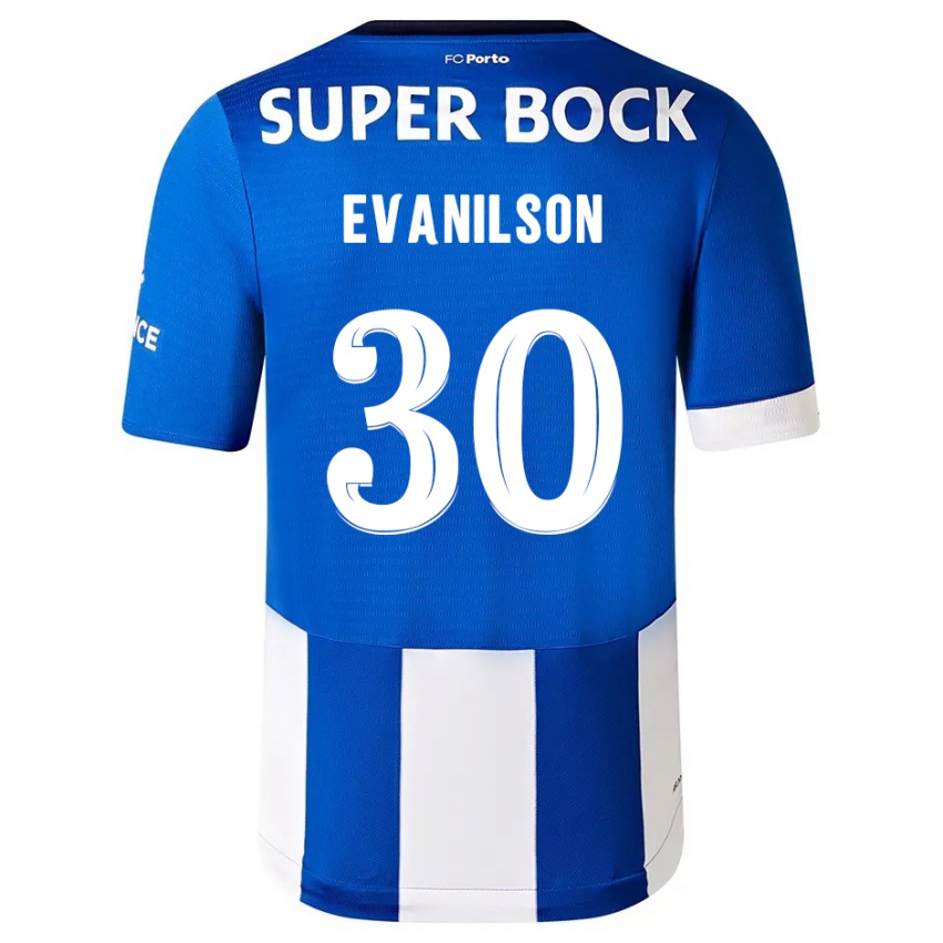 Herren Evanilson #30 Blau Weiss Heimtrikot Trikot 2023/24 T-Shirt Österreich