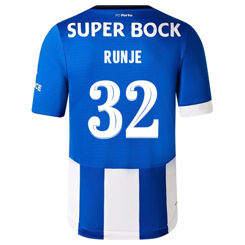 Herren Roko Runje #32 Blau Weiss Heimtrikot Trikot 2023/24 T-Shirt Österreich