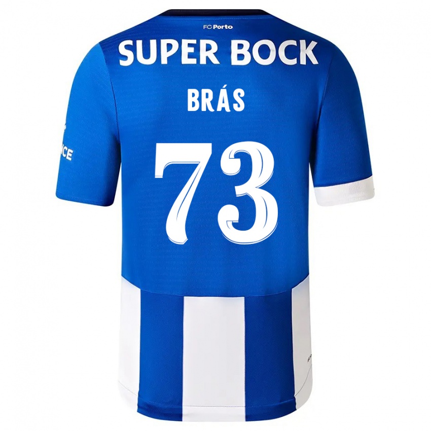 Herren Gabriel Brás #73 Blau Weiss Heimtrikot Trikot 2023/24 T-Shirt Österreich