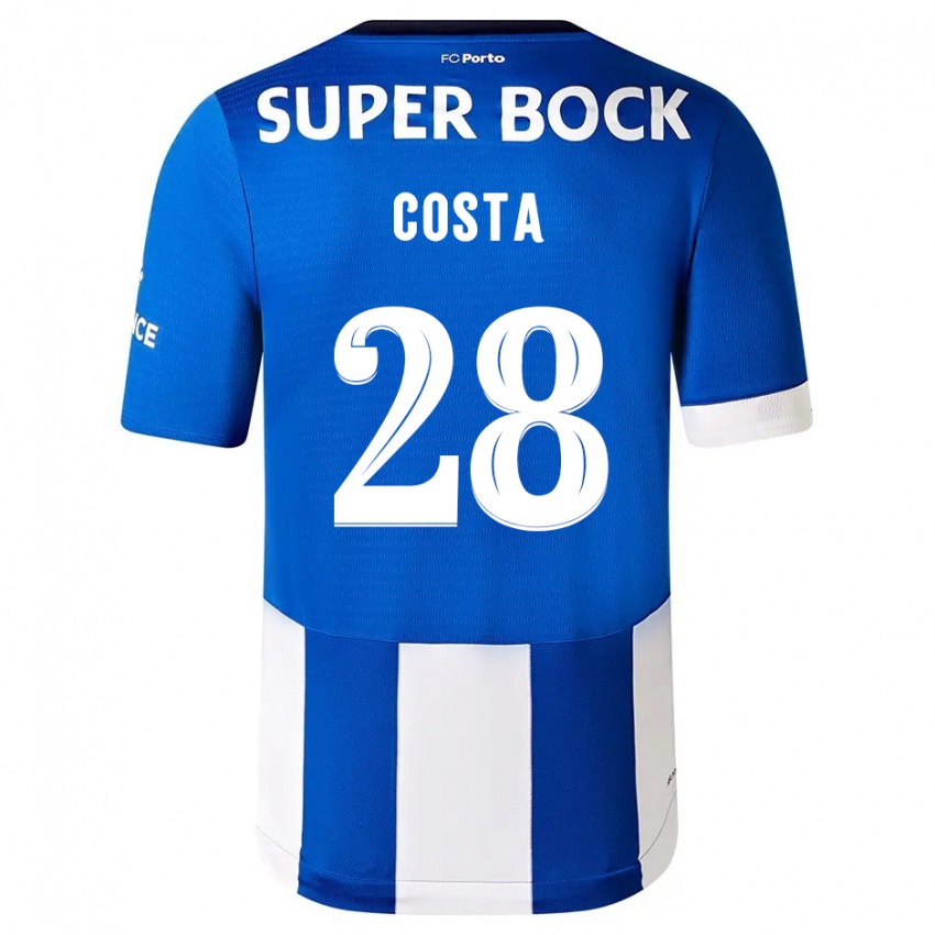 Herren Bruno Costa #28 Blau Weiss Heimtrikot Trikot 2023/24 T-Shirt Österreich
