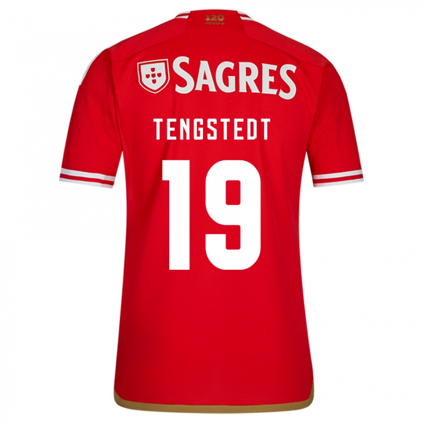 Herren Casper Tengstedt #19 Rot Heimtrikot Trikot 2023/24 T-Shirt Österreich