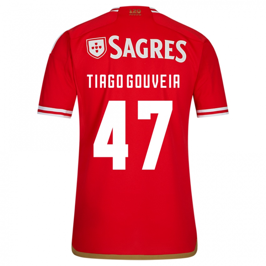 Herren Tiago Gouveia #47 Rot Heimtrikot Trikot 2023/24 T-Shirt Österreich