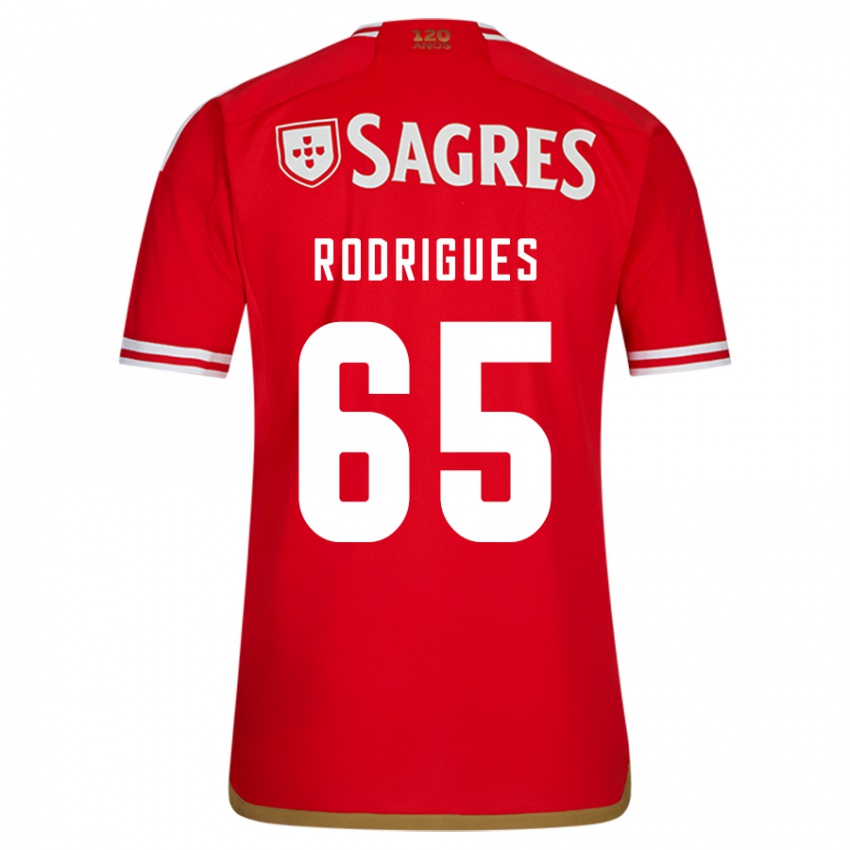 Herren Rafael Rodrigues #65 Rot Heimtrikot Trikot 2023/24 T-Shirt Österreich