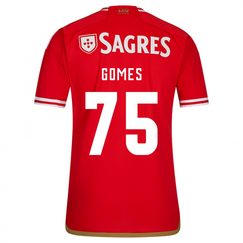 Herren André Gomes #75 Rot Heimtrikot Trikot 2023/24 T-Shirt Österreich