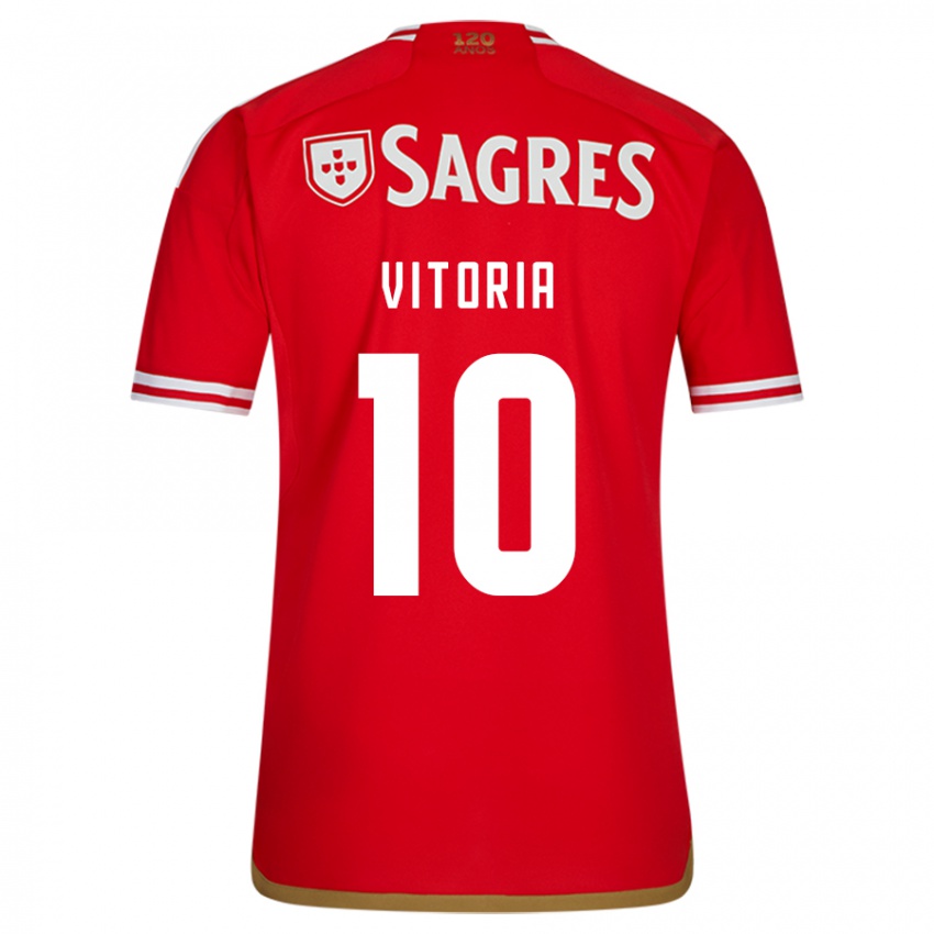 Herren Ana Vitoria #10 Rot Heimtrikot Trikot 2023/24 T-Shirt Österreich
