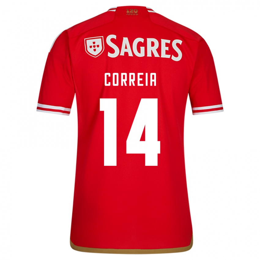Herren Carolina Correia #14 Rot Heimtrikot Trikot 2023/24 T-Shirt Österreich
