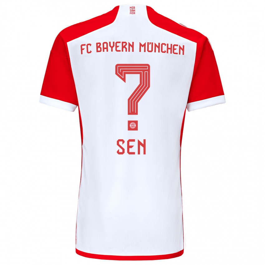 Herren Salih Sen #0 Rot-Weiss Heimtrikot Trikot 2023/24 T-Shirt Österreich