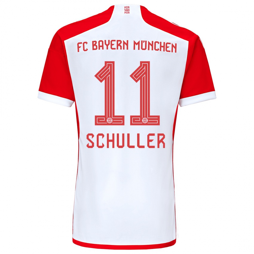 Herren Lea Schuller #11 Rot-Weiss Heimtrikot Trikot 2023/24 T-Shirt Österreich