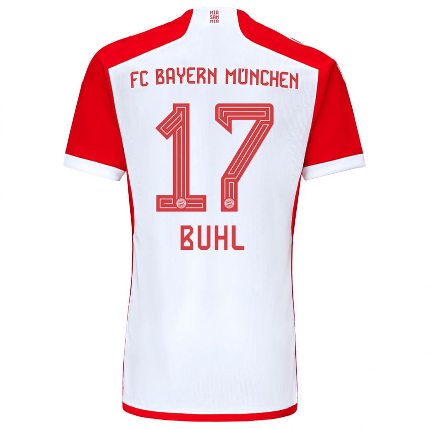 Herren Klara Buhl #17 Rot-Weiss Heimtrikot Trikot 2023/24 T-Shirt Österreich