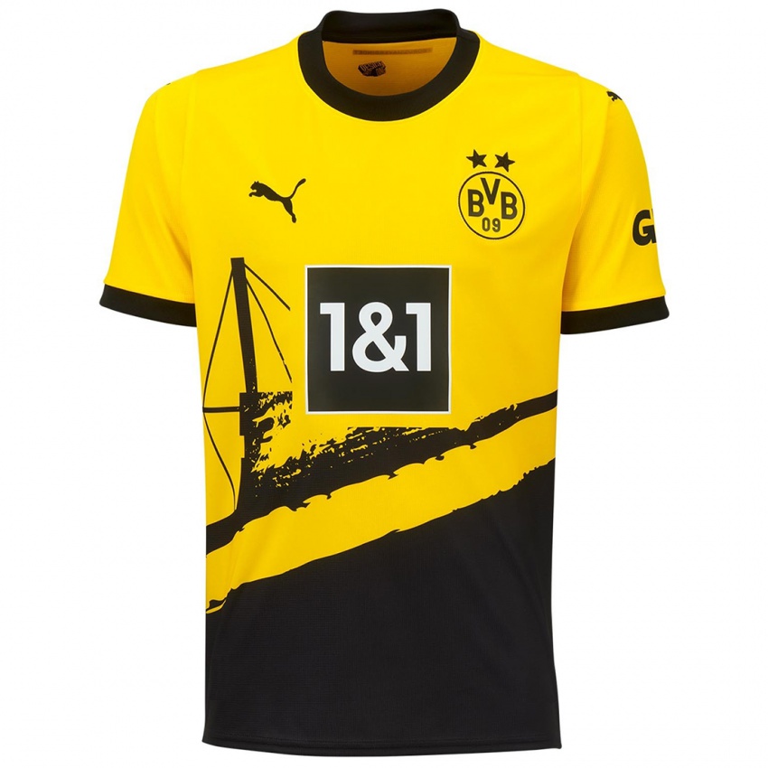 Herren Jamie Bynoe-Gittens #43 Gelb Heimtrikot Trikot 2023/24 T-Shirt Österreich