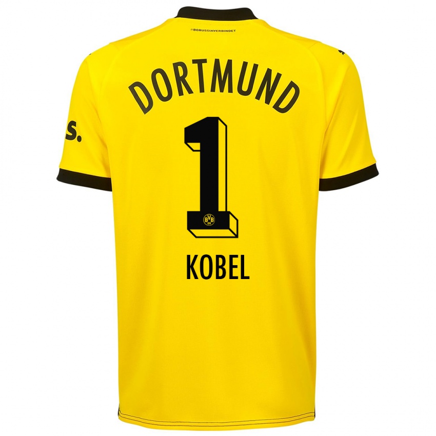 Herren Gregor Kobel #1 Gelb Heimtrikot Trikot 2023/24 T-Shirt Österreich