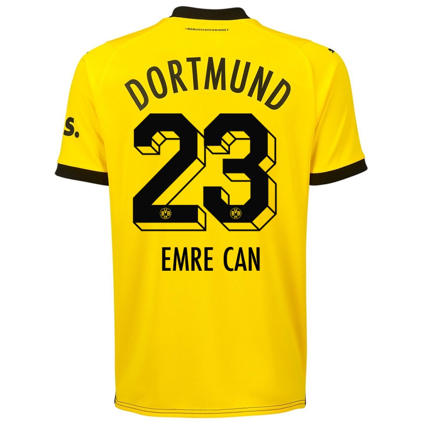 Herren Emre Can #23 Gelb Heimtrikot Trikot 2023/24 T-Shirt Österreich
