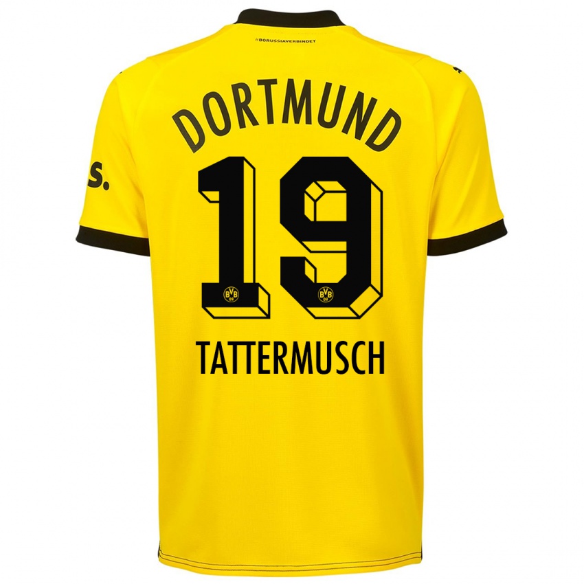 Herren Ted Tattermusch #19 Gelb Heimtrikot Trikot 2023/24 T-Shirt Österreich