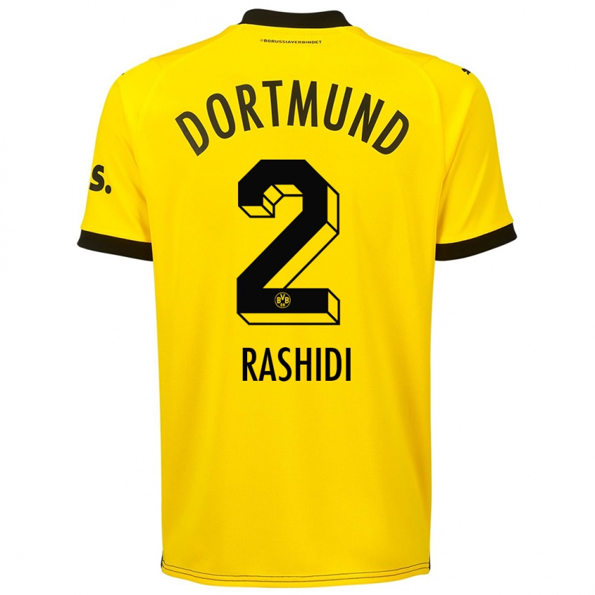 Herren William Rashidi #2 Gelb Heimtrikot Trikot 2023/24 T-Shirt Österreich