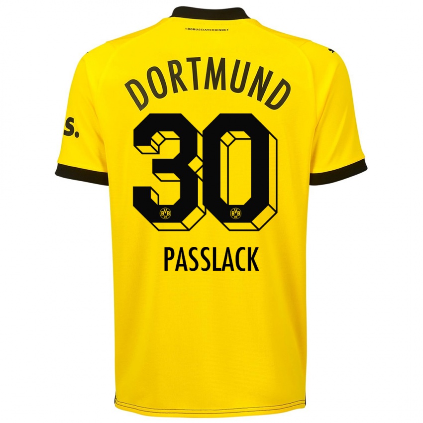 Herren Felix Passlack #30 Gelb Heimtrikot Trikot 2023/24 T-Shirt Österreich