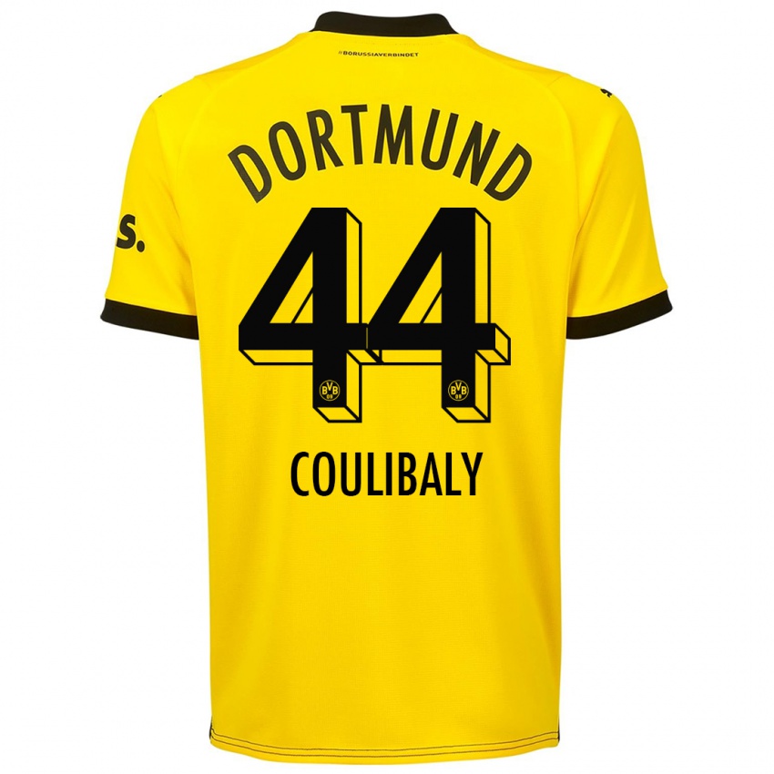 Herren Soumaila Coulibaly #44 Gelb Heimtrikot Trikot 2023/24 T-Shirt Österreich