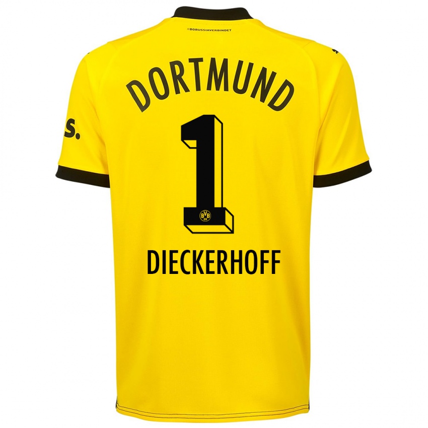 Herren Max Dieckerhoff #1 Gelb Heimtrikot Trikot 2023/24 T-Shirt Österreich