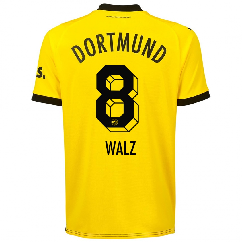 Herren Vasco Walz #8 Gelb Heimtrikot Trikot 2023/24 T-Shirt Österreich