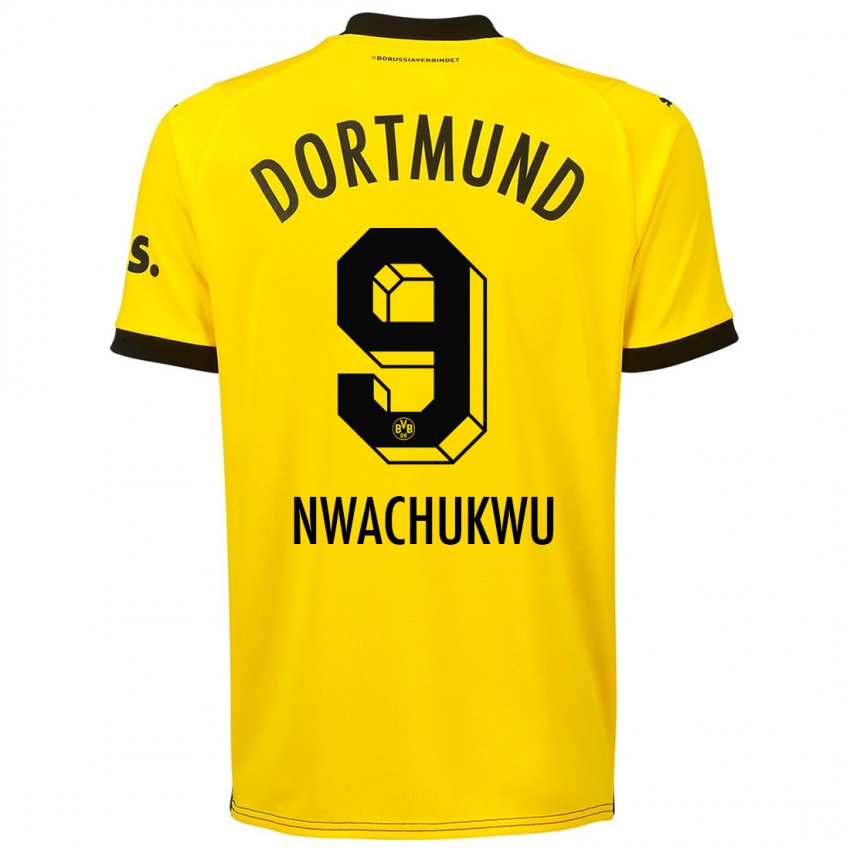 Herren Isaak Nwachukwu #9 Gelb Heimtrikot Trikot 2023/24 T-Shirt Österreich