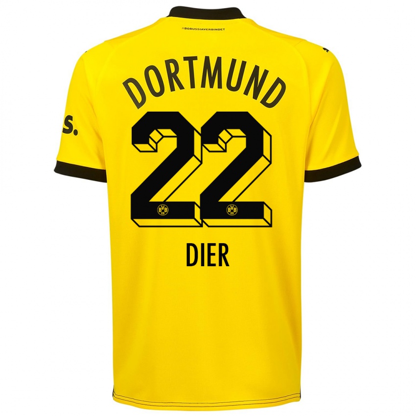 Herren Henrik Dier #22 Gelb Heimtrikot Trikot 2023/24 T-Shirt Österreich