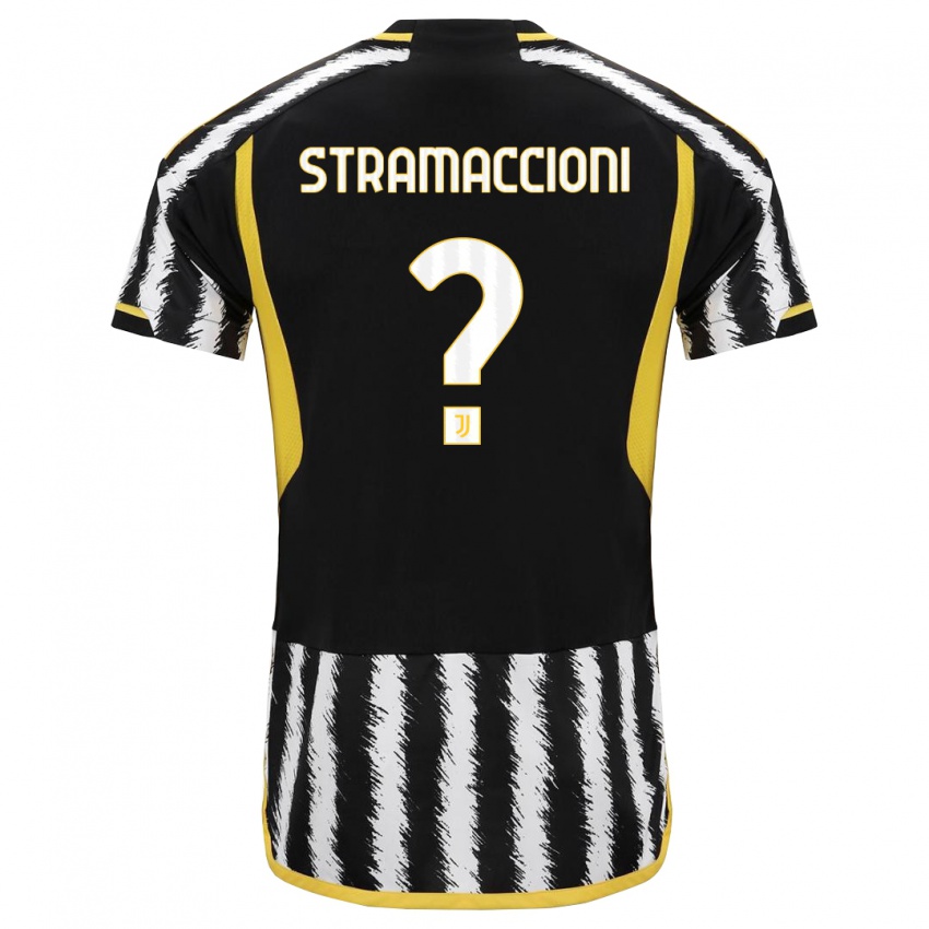 Herren Diego Stramaccioni #0 Schwarz-Weiss Heimtrikot Trikot 2023/24 T-Shirt Österreich