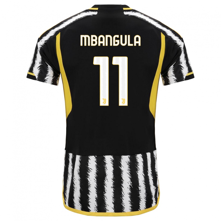 Herren Samuel Mbangula #11 Schwarz-Weiss Heimtrikot Trikot 2023/24 T-Shirt Österreich