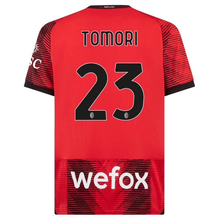 Herren Fikayo Tomori #23 Rot Schwarz Heimtrikot Trikot 2023/24 T-Shirt Österreich