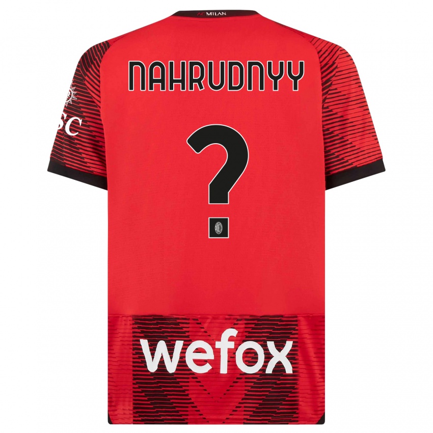 Herren Vladislav Nahrudnyy #0 Rot Schwarz Heimtrikot Trikot 2023/24 T-Shirt Österreich