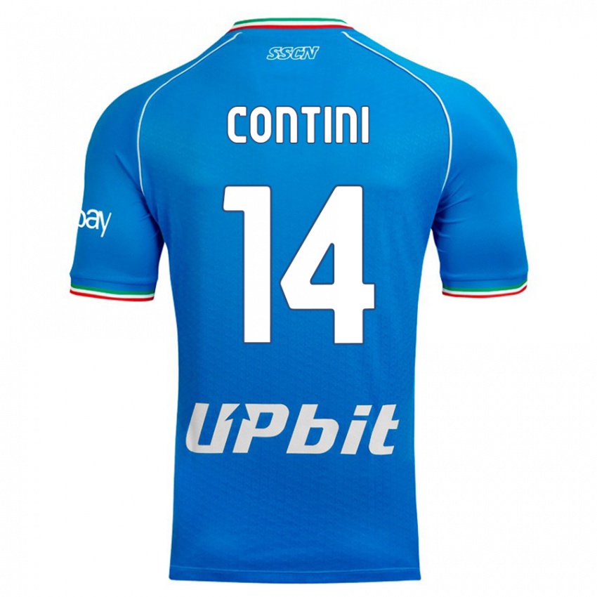 Herren Nikita Contini #14 Himmelblau Heimtrikot Trikot 2023/24 T-Shirt Österreich