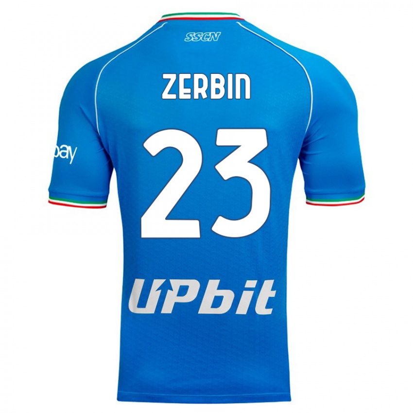 Herren Alessio Zerbin #23 Himmelblau Heimtrikot Trikot 2023/24 T-Shirt Österreich